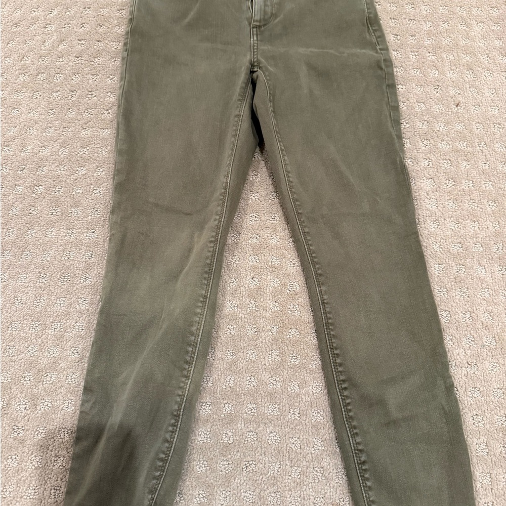 Lucky Brand Olive Utility Skinny Jeans